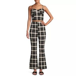 PLUS SIZE No Boundaries Plaid 2-Piece Set